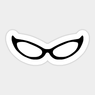 Retro Cat-Eye Glasses Sticker